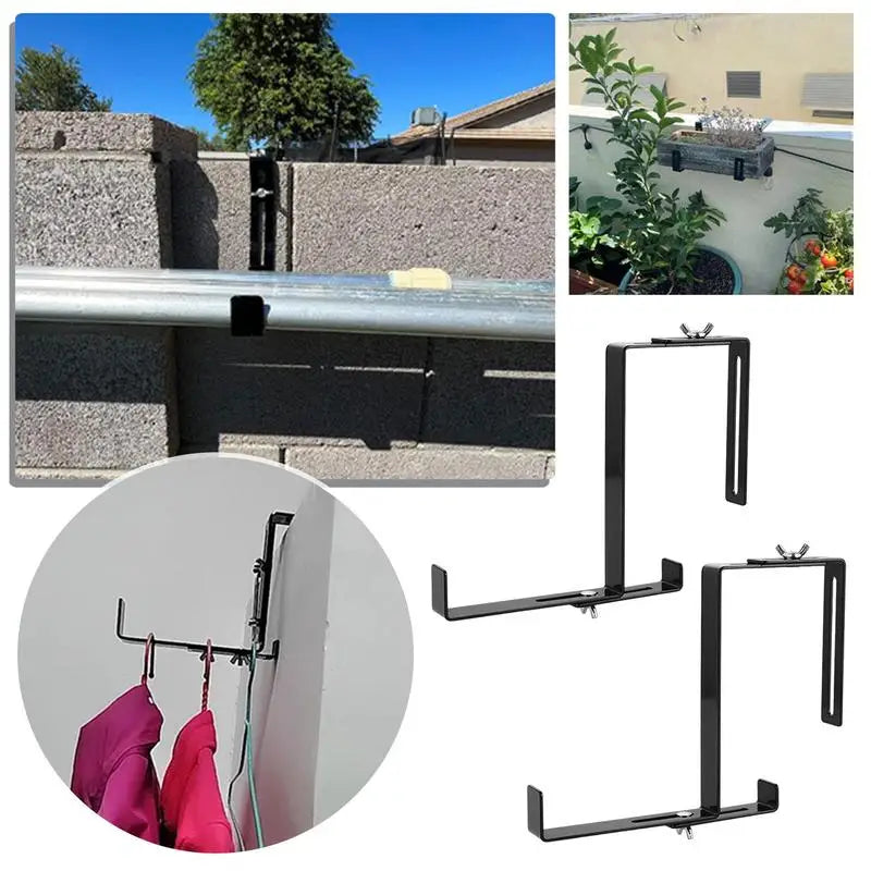 Outdoor Hanging Bracket For Planter Pots Bird Feeder Lanterns Wind Chimes