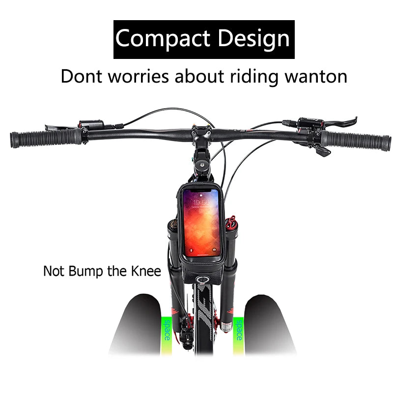 Large Capacity Waterproof Bicycle Bag Touch Screen Hard Shell