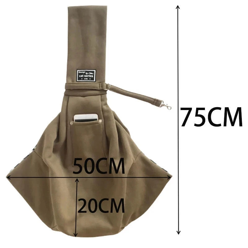 Cat Puppy Travel Comfort Sling Tote