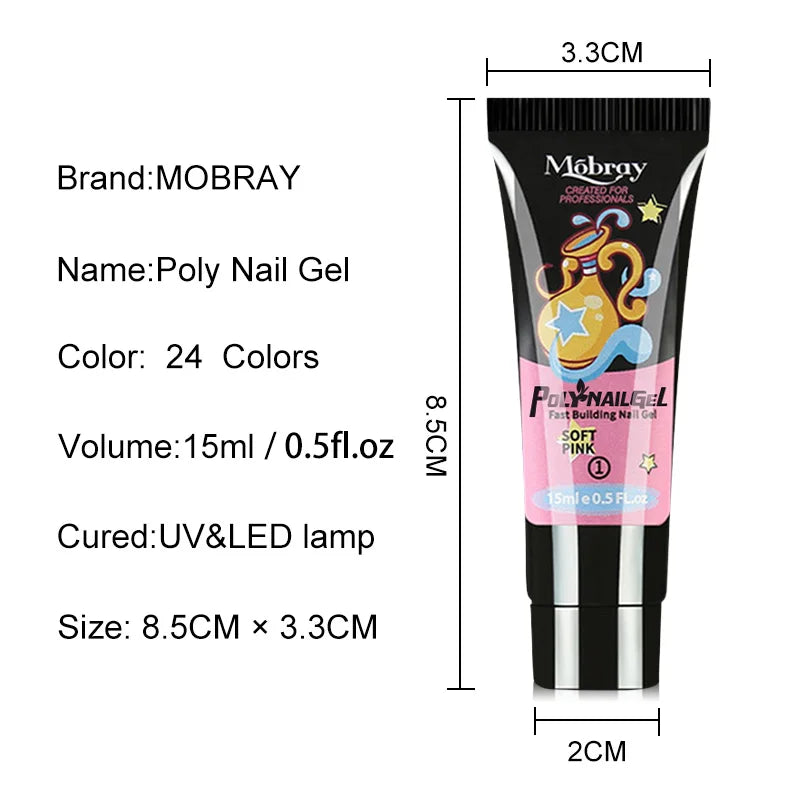 Gel Nail Set With UV LED Lamp Professional Nail Art Tools