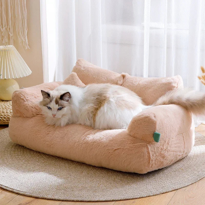 Plush Cat Dog sofa bed Washable
