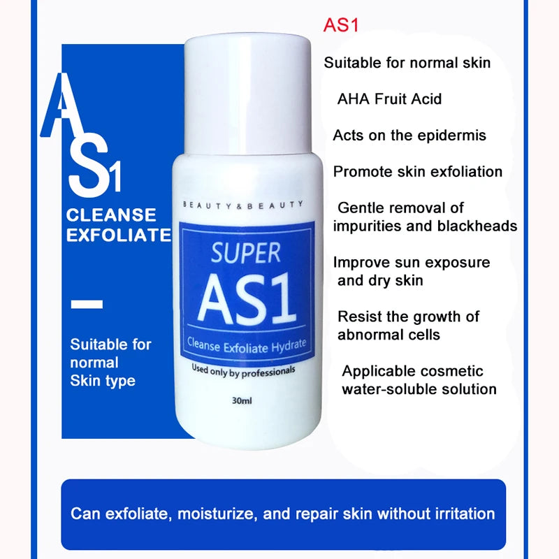 AS1 SA2 AO3 30ml High Concentrated Dermabrasion Solution For Beauty Machine