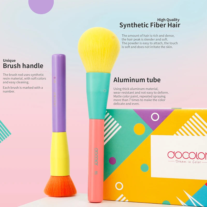 Colorful Makeup brush set