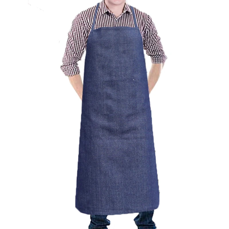 Cotton Linen Bib Apron  S-XL