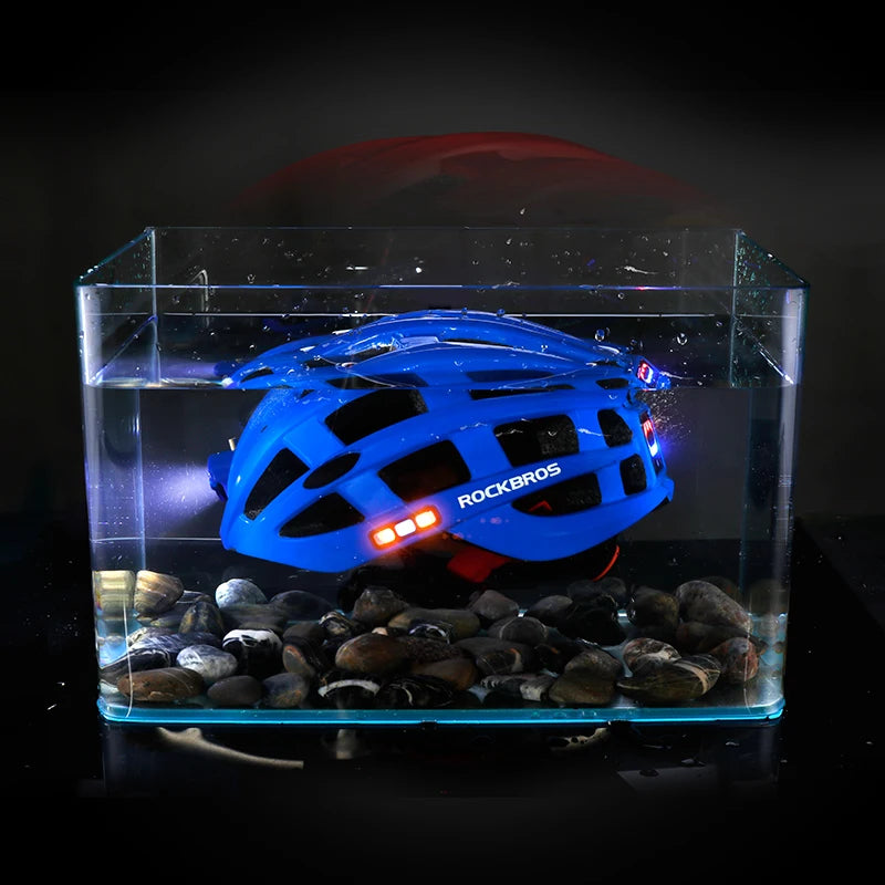 Waterproof Bike Helmet USB Charge Light