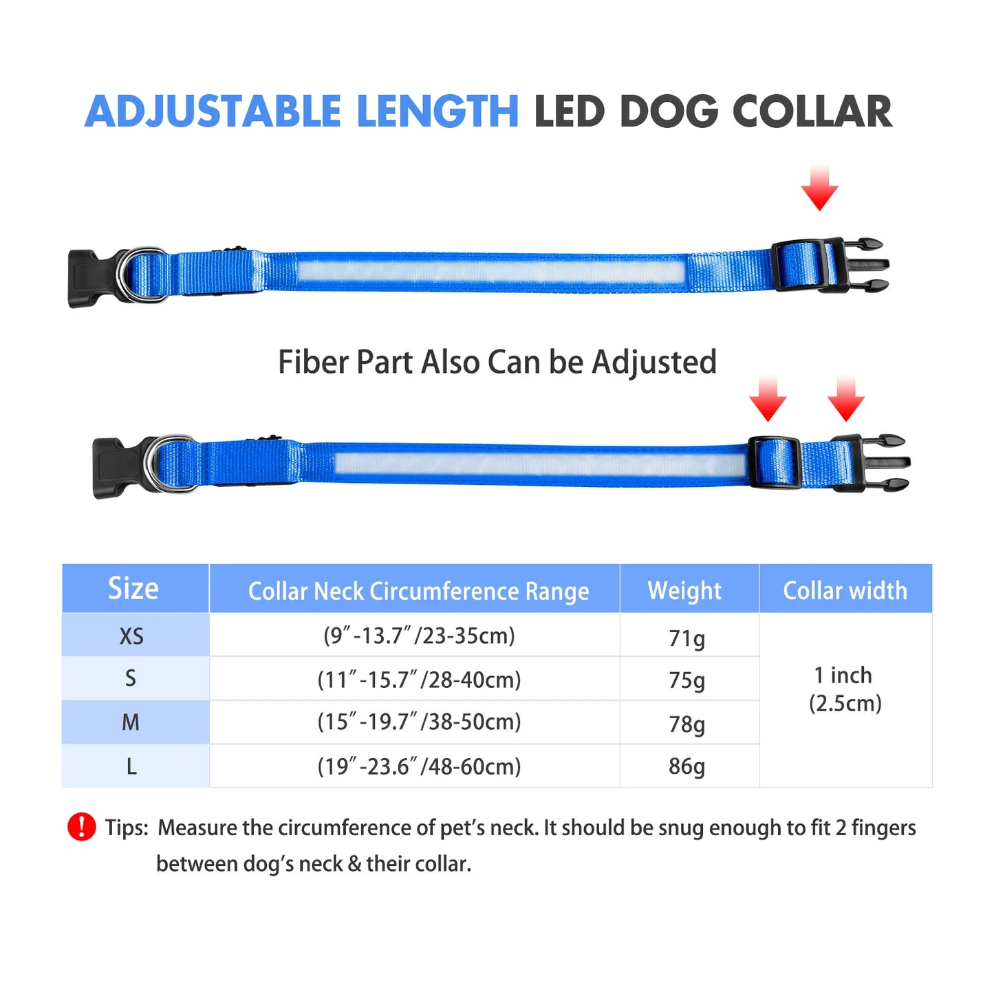 Luminous Dog Safety Collar Waterproof