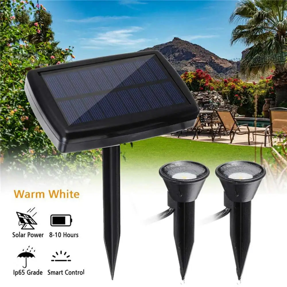 Solar Powered Outdoor LED Spike Light Waterproof