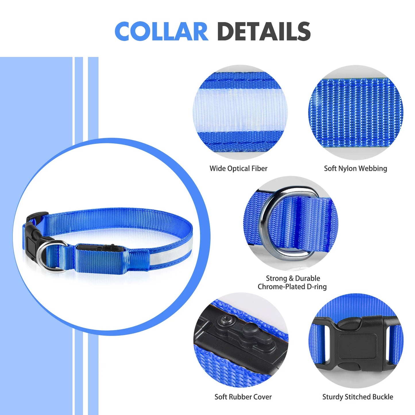 Luminous Dog Safety Collar Waterproof