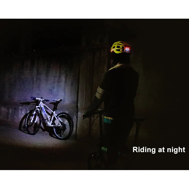 Waterproof Bike Helmet USB Charge Light