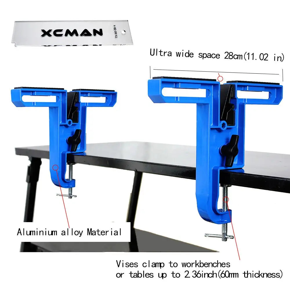 All Metal Alpine Ski Snowbaord Vise Adjustable Angle With a Waxing Scraper