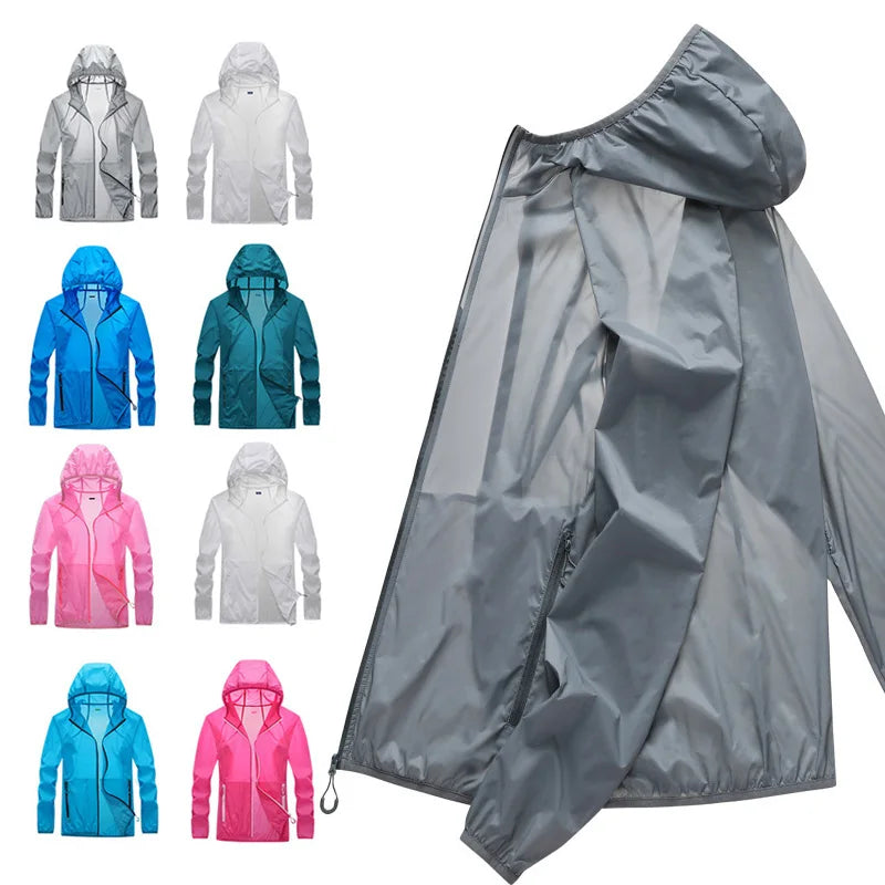 Quick-Drying Sun Protection Windbreaker Cycling Running Camping Breathable