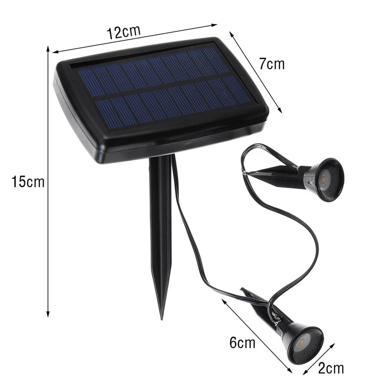 Solar Powered Outdoor LED Spike Light Waterproof