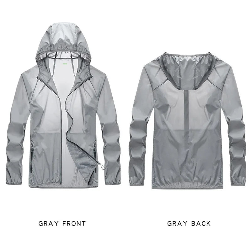 Quick-Drying Sun Protection Windbreaker Cycling Running Camping Breathable