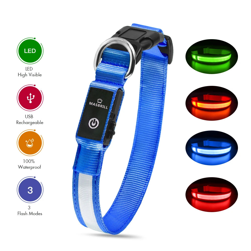 Luminous Dog Safety Collar Waterproof