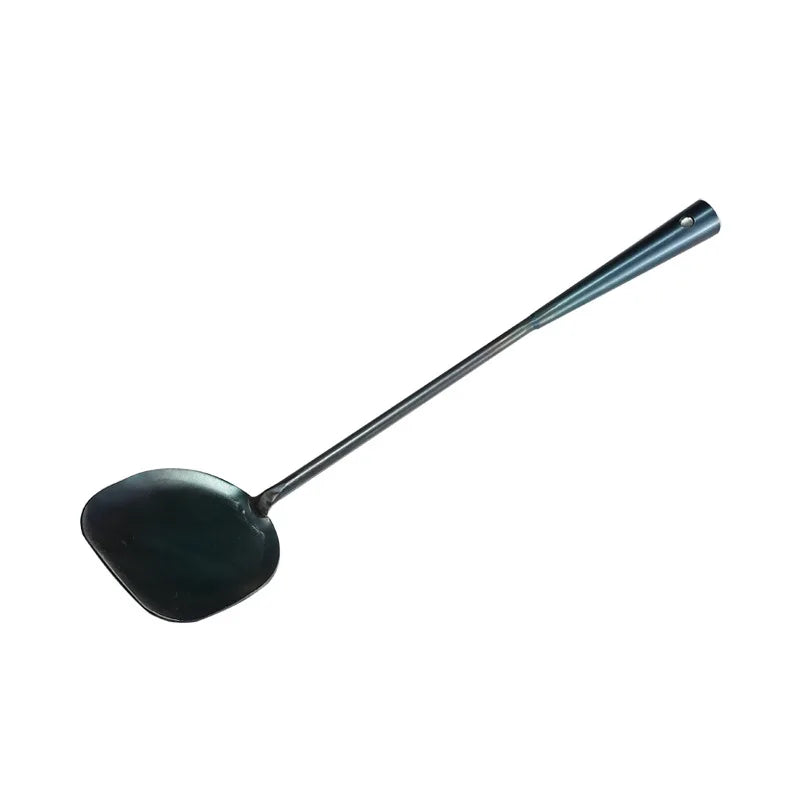 Handmade17Inches Iron Wok Spatula Ladle Seasoned
