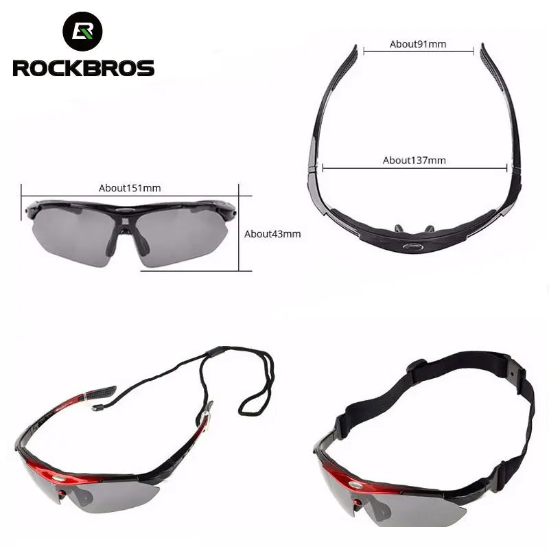 Polarized Sunglasses Cycling  Outdoor Sports 5 Lens