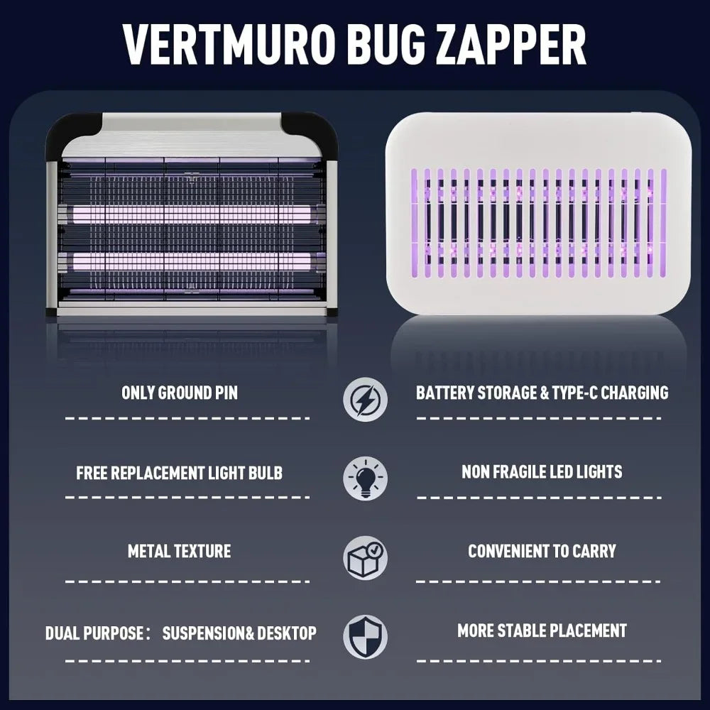 Powerful Mosquito Zapper Indoor with Removable Tray