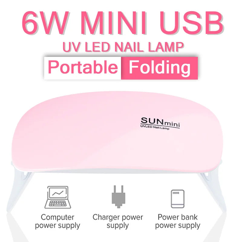 Gel Nail Set With UV LED Lamp Professional Nail Art Tools