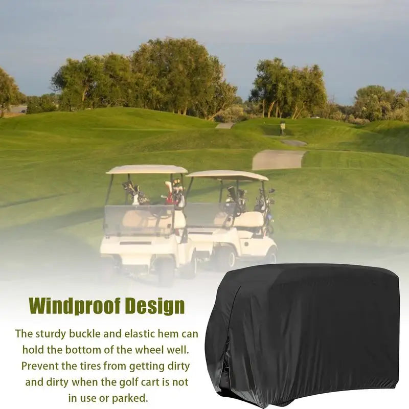 4 Passenger Waterproof Golf Cart Cover All-Season Protection