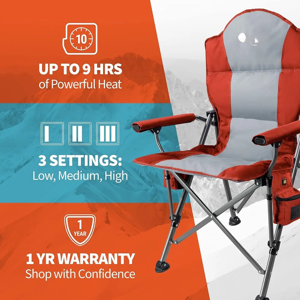 Heated Camping Chair 3 Heat Settings