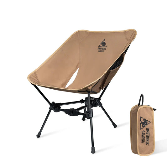 Foldable Outdoor Camping Chair Triangle Framed Compact Backpacking Hiking