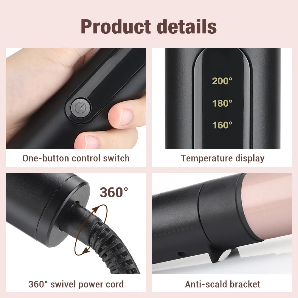 6 In 1 Electric Fast Heating Long-lasting Professional Hair Curler 9-32mm