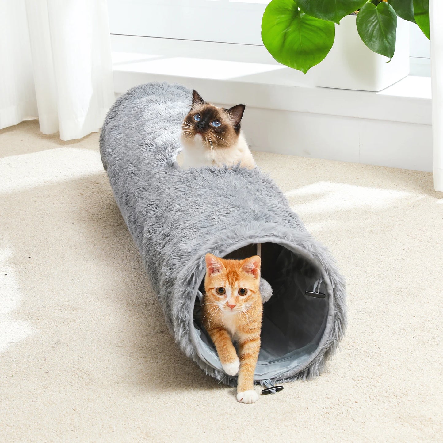 Large Collapsible Cat Tunnel, 44.9 Inch Long, 9.8 Inch Diameter