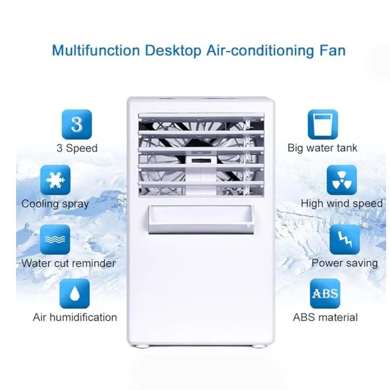 3-in-1 Mini Portable Air Conditioner Misting Humidifier Purifier