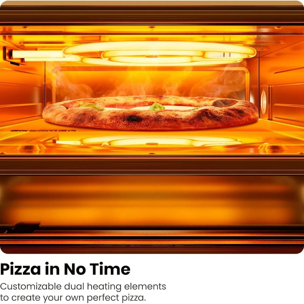 Indoor Pizza Oven - Makes 12 Inch Pizzas in Minutes, Heats up to 800°F - Countertop with 5 Touchscreen