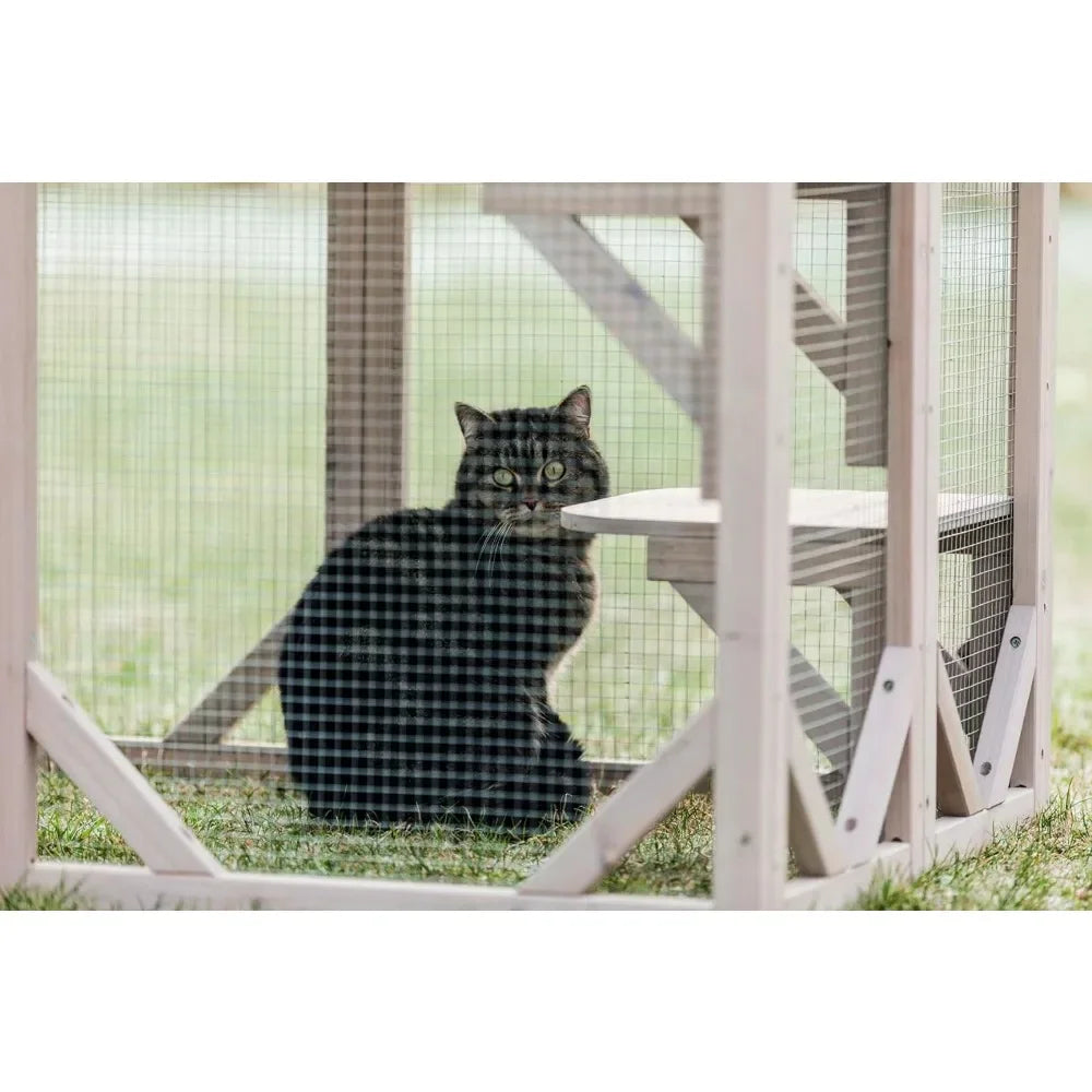 Outdoor Catio Large Cat Playpen With Platforms