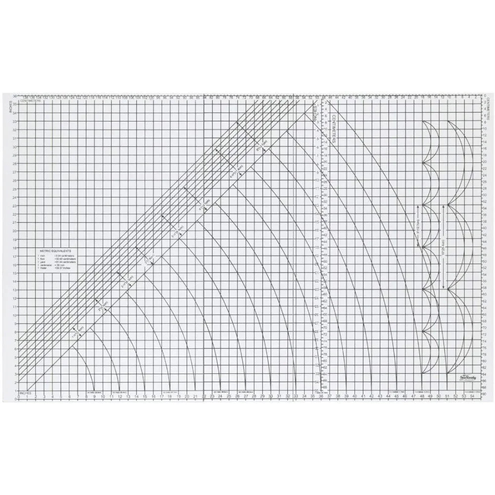 Hobby and Cutting Grid Table - 58.75" W x 36.5" D with Grid Top and  Storage Drawers