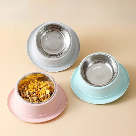 Slope Anti-Ant Food Bowl For Cat Dog Quality Stainless Steel