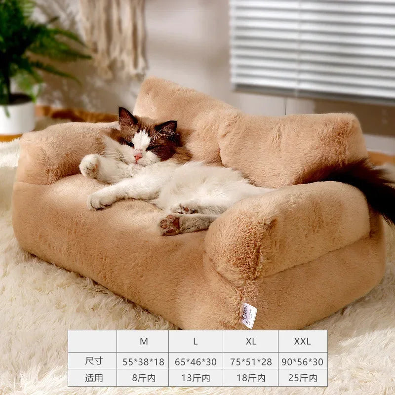 Plush Cat Dog sofa bed  Washable