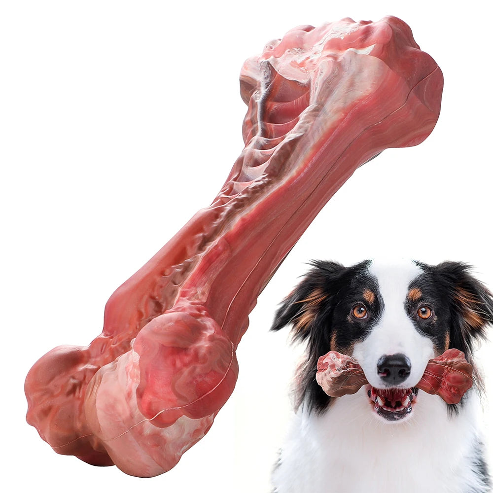 Large Dogs Bone-Shaped Indestructible Toy Nylon Teeth Cleaning