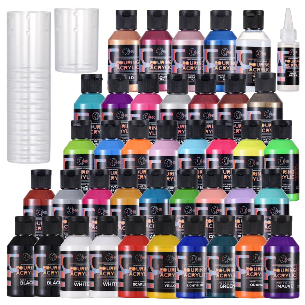 100ML/Bottle Glossy Gel Topcoat for Pouring Acrylic Paint