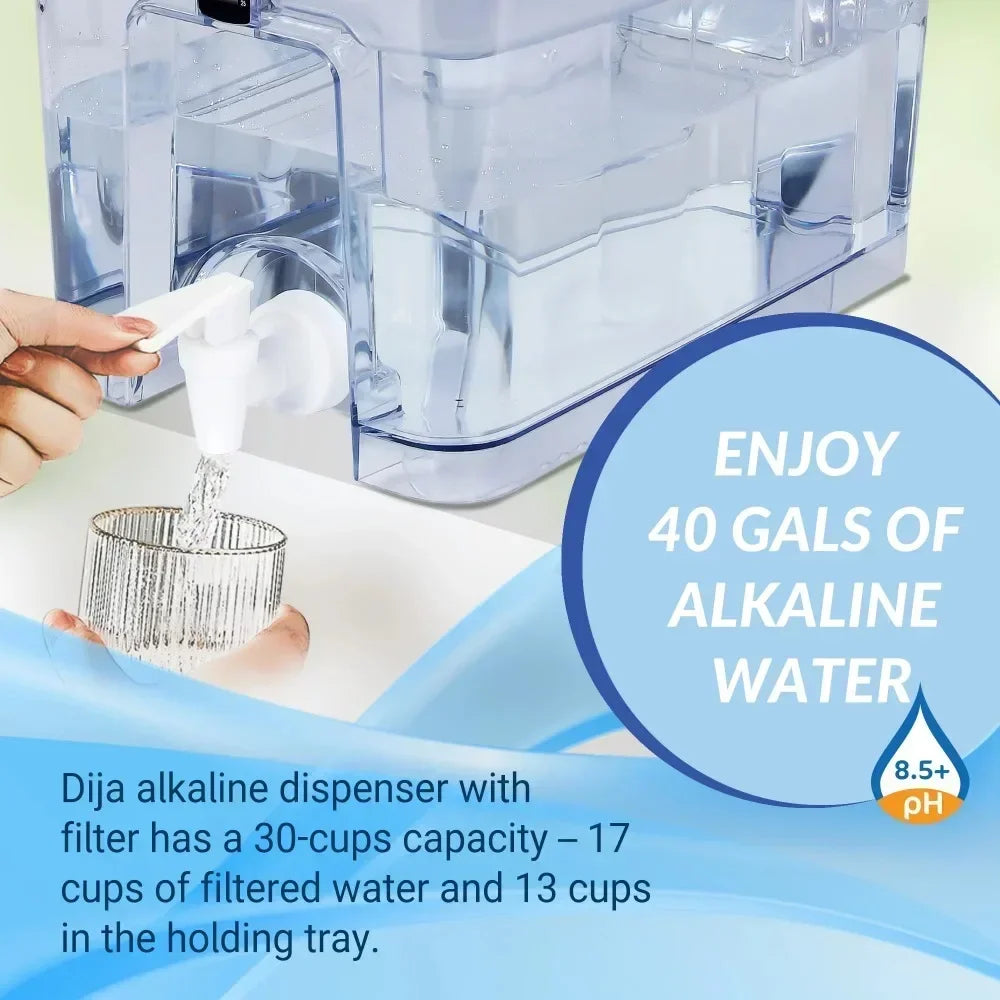 30 Cups Water Filtration Countertop  Dispenser 2.5L