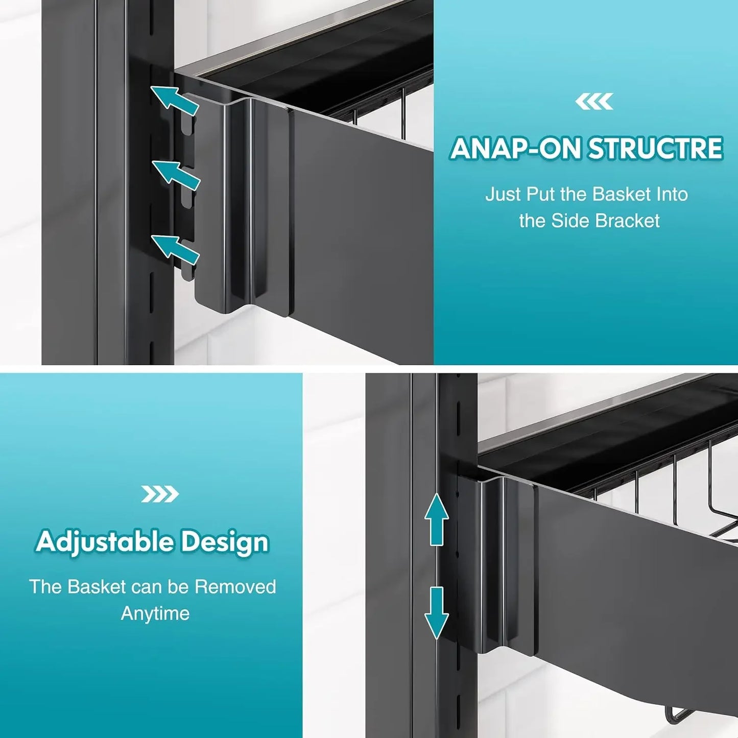 Expandable Over The Shelf Kitchen Organizer Dish Drying Rack