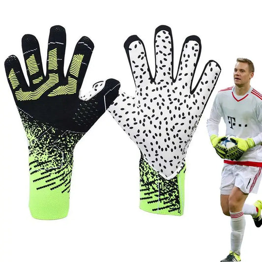 Professional Soccer Goalie Gloves With Anti-slip Latex Palm Grips