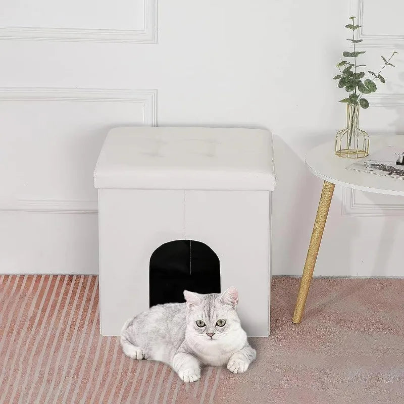 Cat Litter Box Enclosure Dog Proof Waterproof Inside/Easy Clean