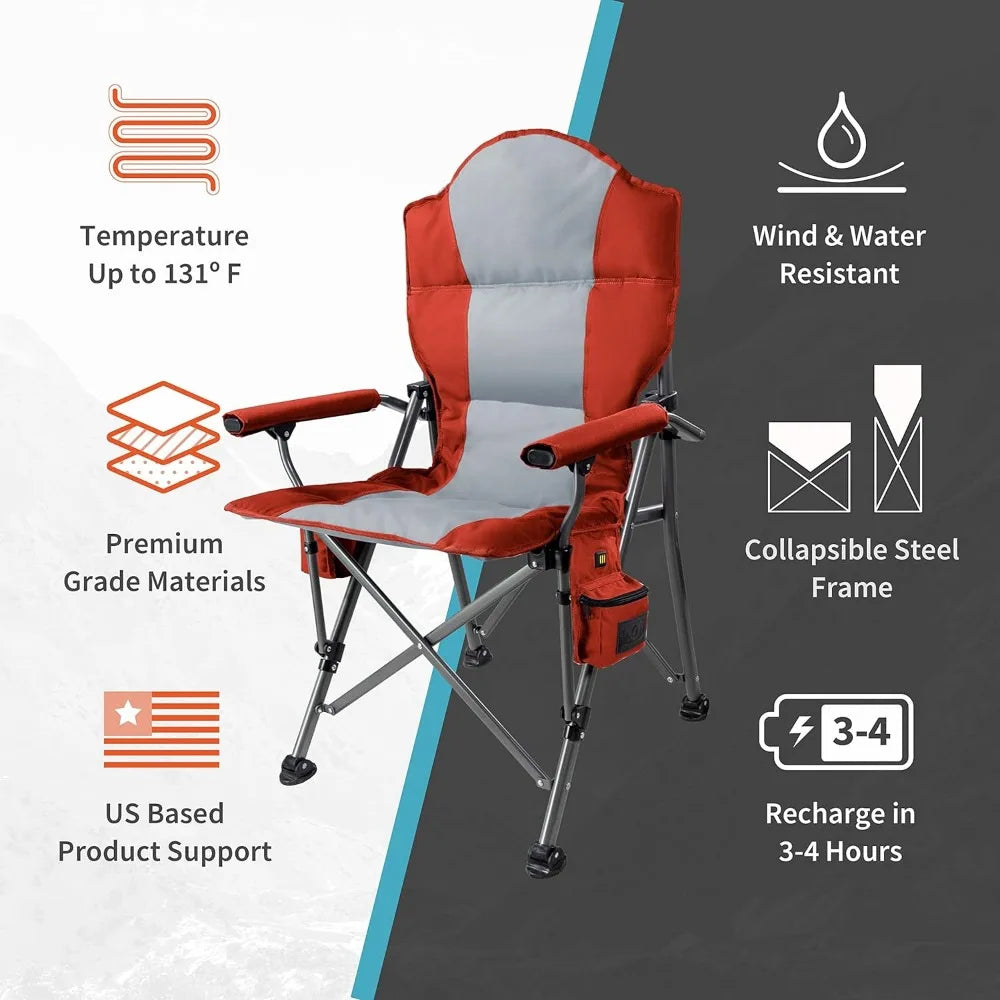 Heated Camping Chair 3 Heat Settings