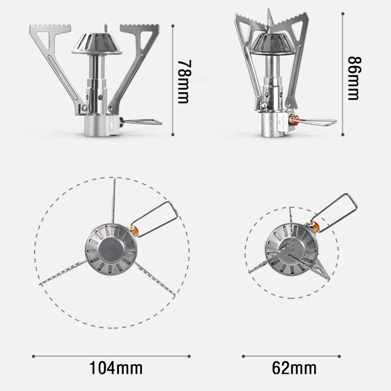 Mini Gas Camping Stove Ultra Light Hiking