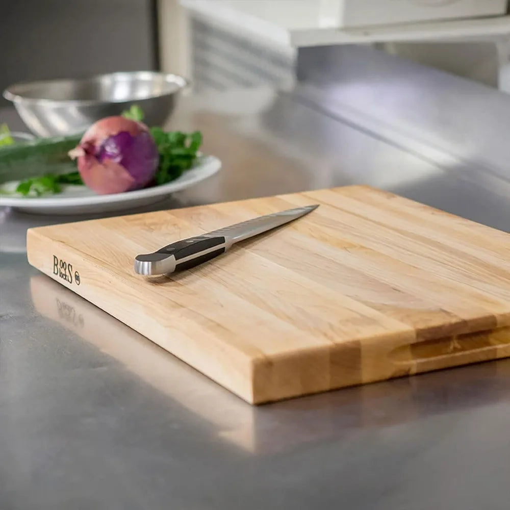 Maple Wood Reversible Cutting Board Set 24 X 18 Inches for Kitchen Prep