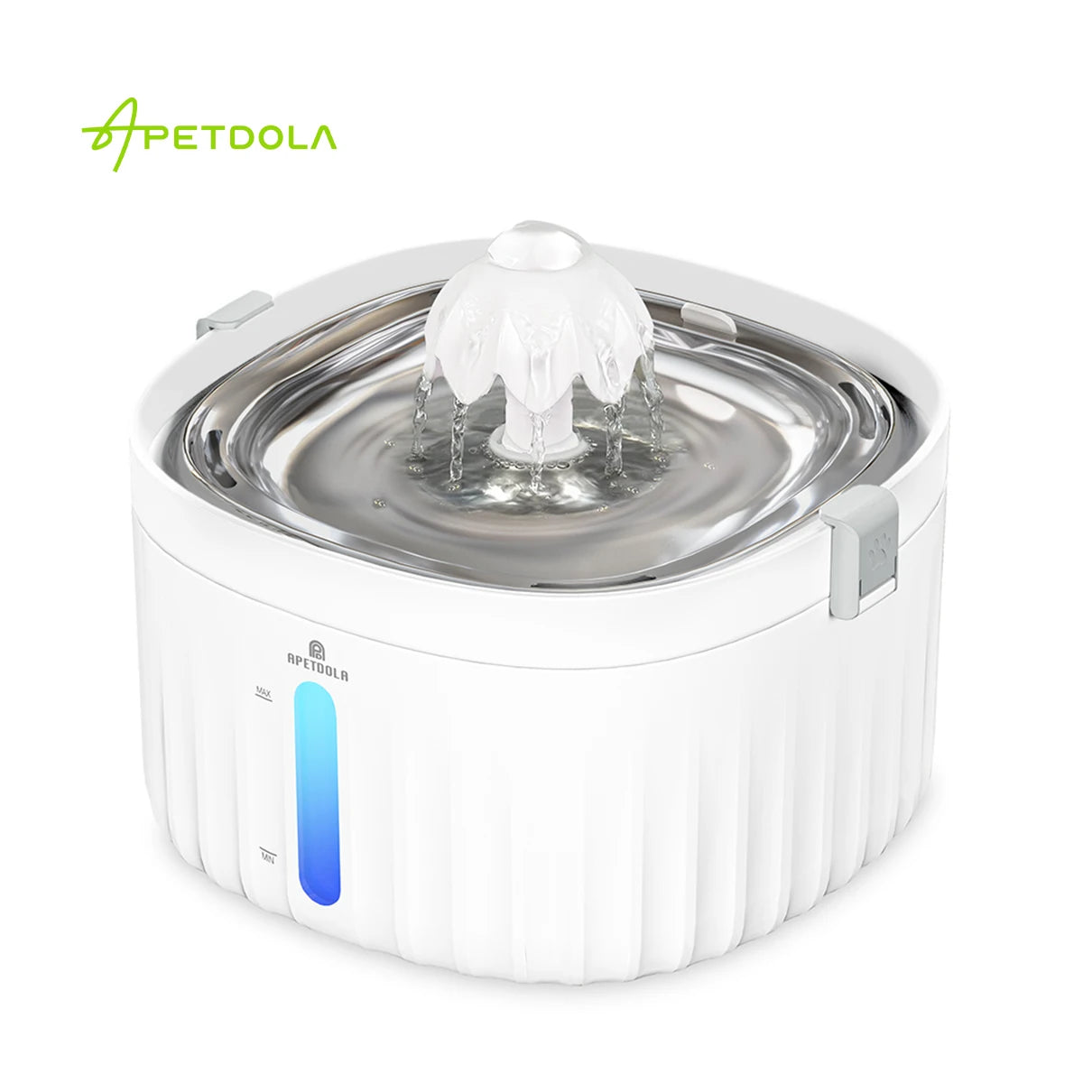 Automatic Pet Water Fountain with Stainless Steel Tray 6-level Filtering System