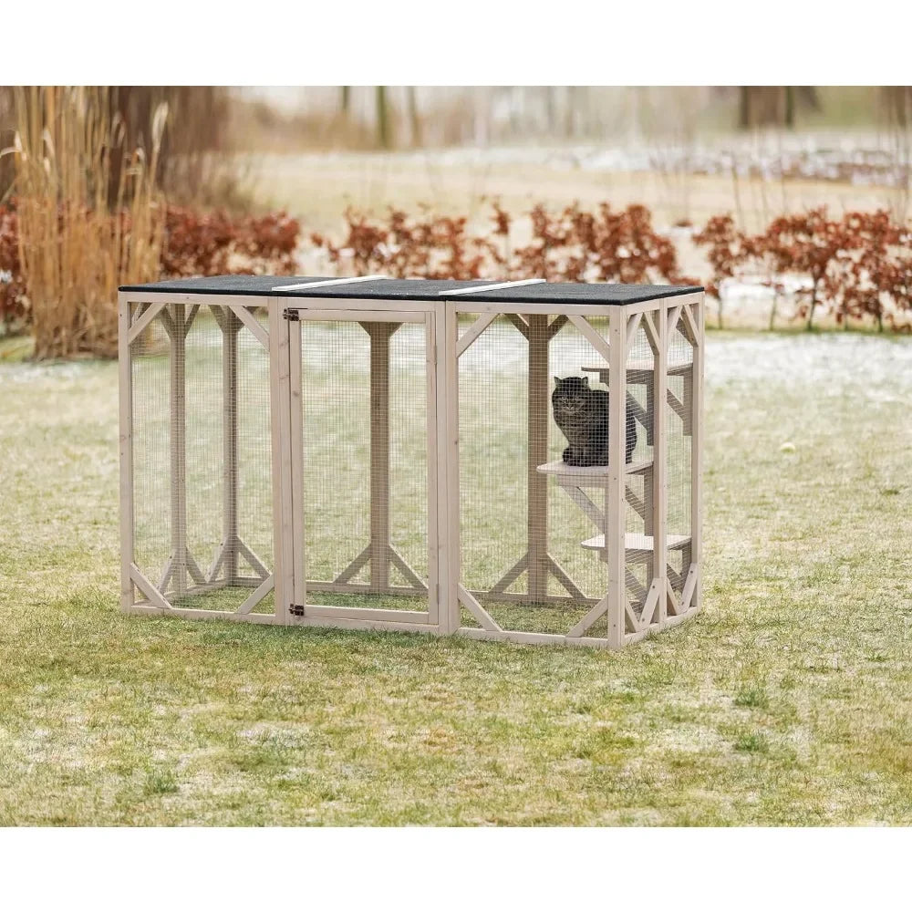 Outdoor Catio Large Cat Playpen With Platforms