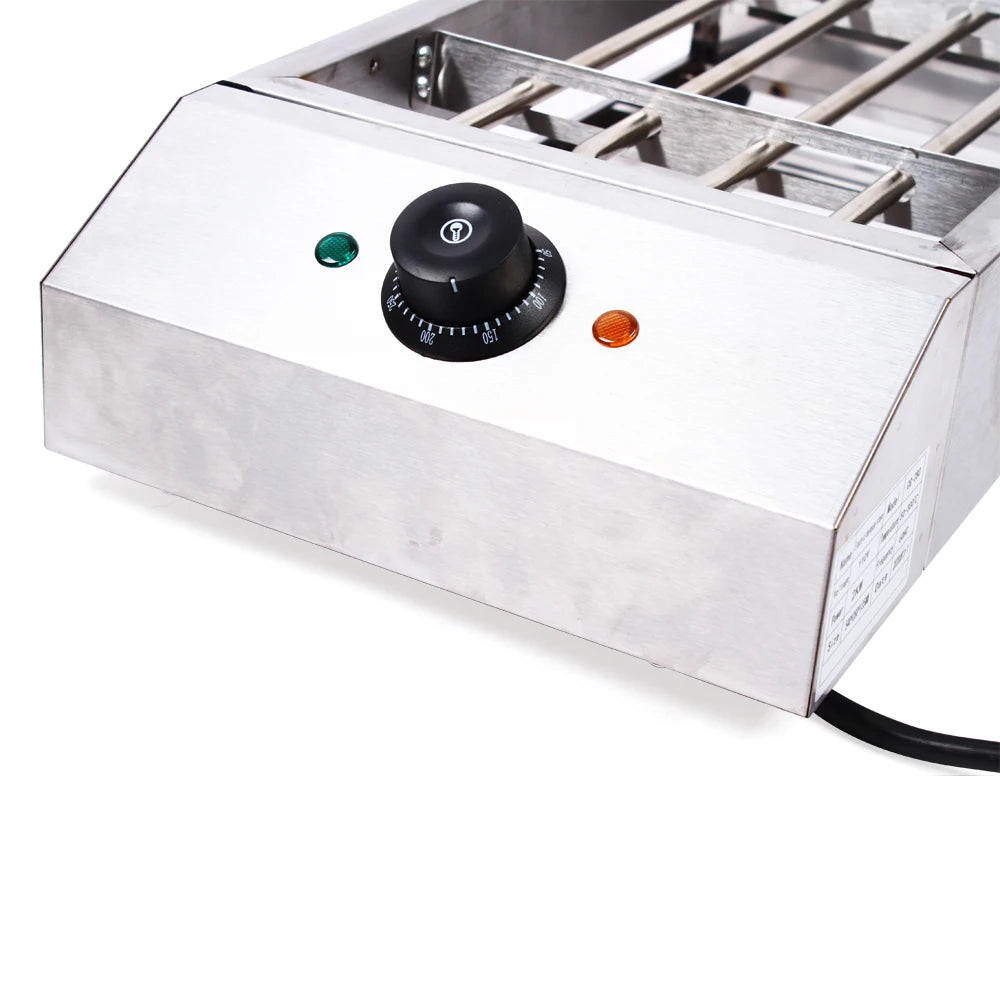 Commercial 1800W Electric Smokeless Barbecue Grill Stainless Steel