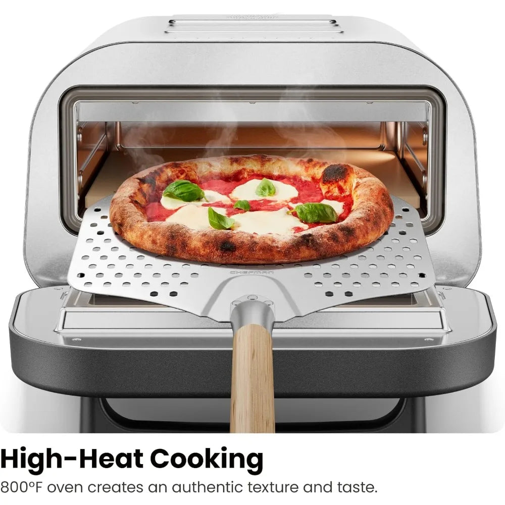 Indoor Pizza Oven - Makes 12 Inch Pizzas in Minutes, Heats up to 800°F - Countertop with 5 Touchscreen