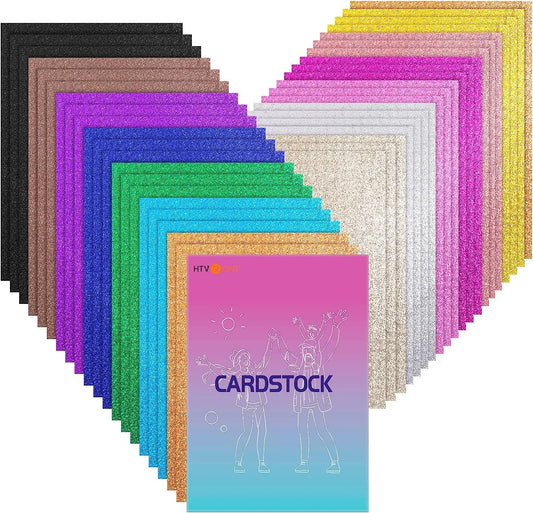 20/40 Sheets 8.3x11.7in Glitter Cardstock Paper 10/13 Colors A4