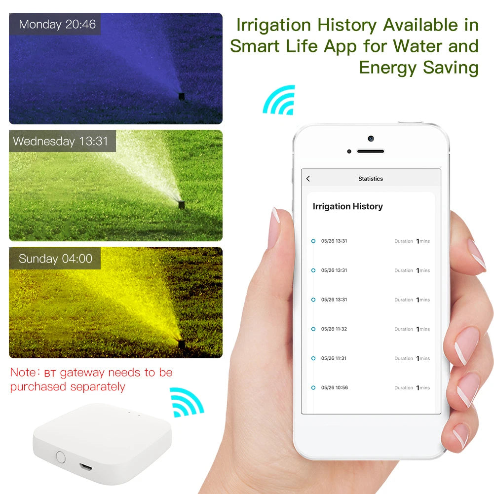 Smart Garden Watering Timer Wifi Automatic Drip Irrigation Controller, Valve Irrigation