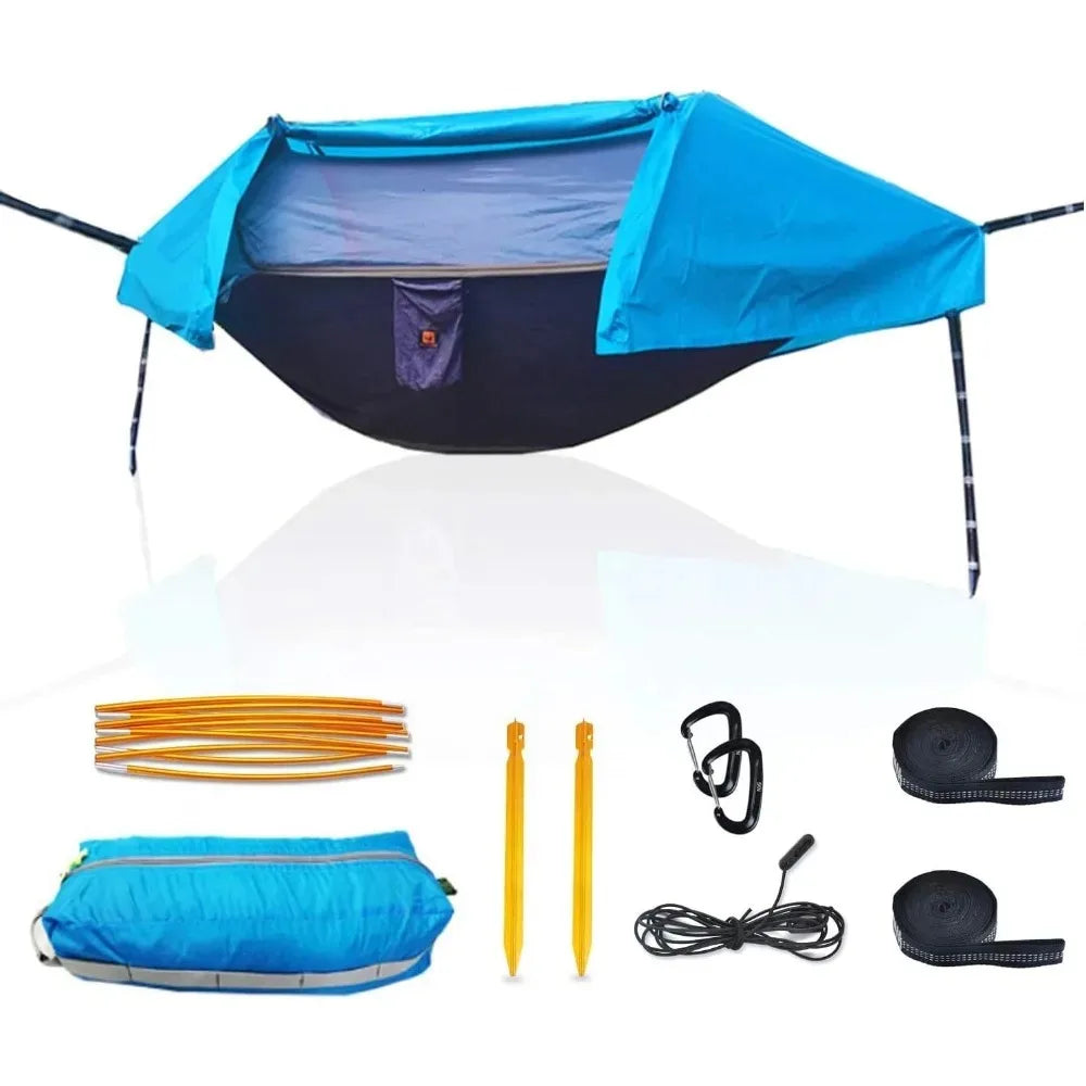 Camping Hammock with Mosquito Net and Rainfly, 2 Persons