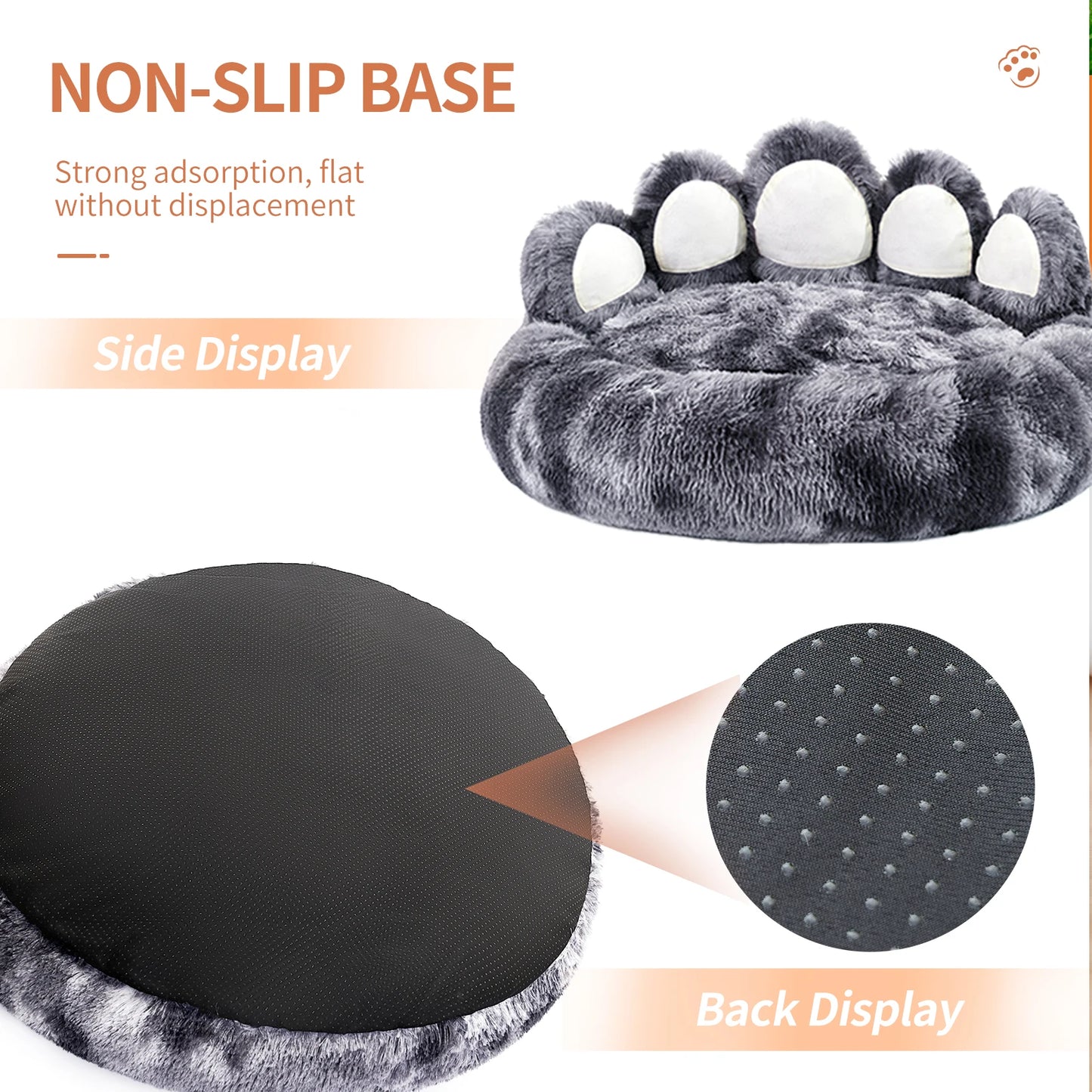 Cozy Comfy Pet Bed Paw Shape Warm for Your Furry Friend